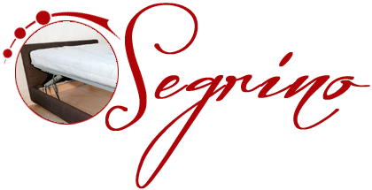 Segrino, letto con o senza vano contenitore